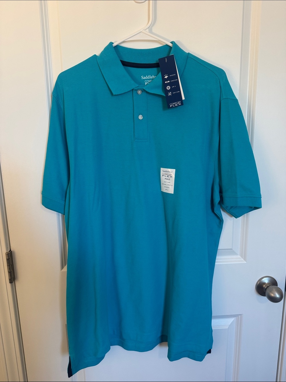 Saddlebred Men's Teal Polo Shirt